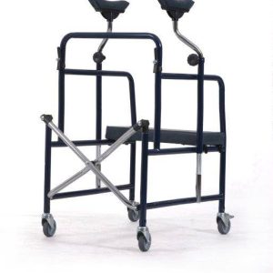 Four-wheel walker with armpit support 266