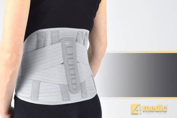 Openwork lumbosacral orthosis with pulling belts AR-SO-01