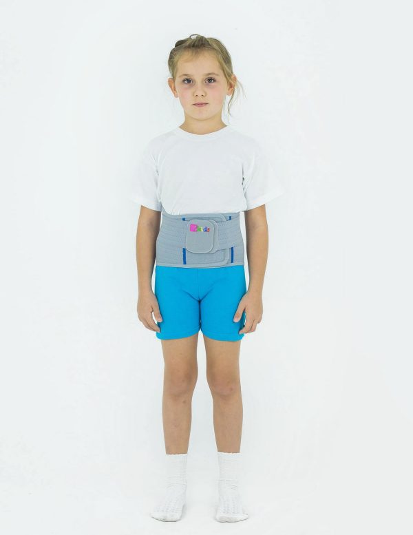 Openwork lumbar and cross orthosis with pulling belts AR-SO-01