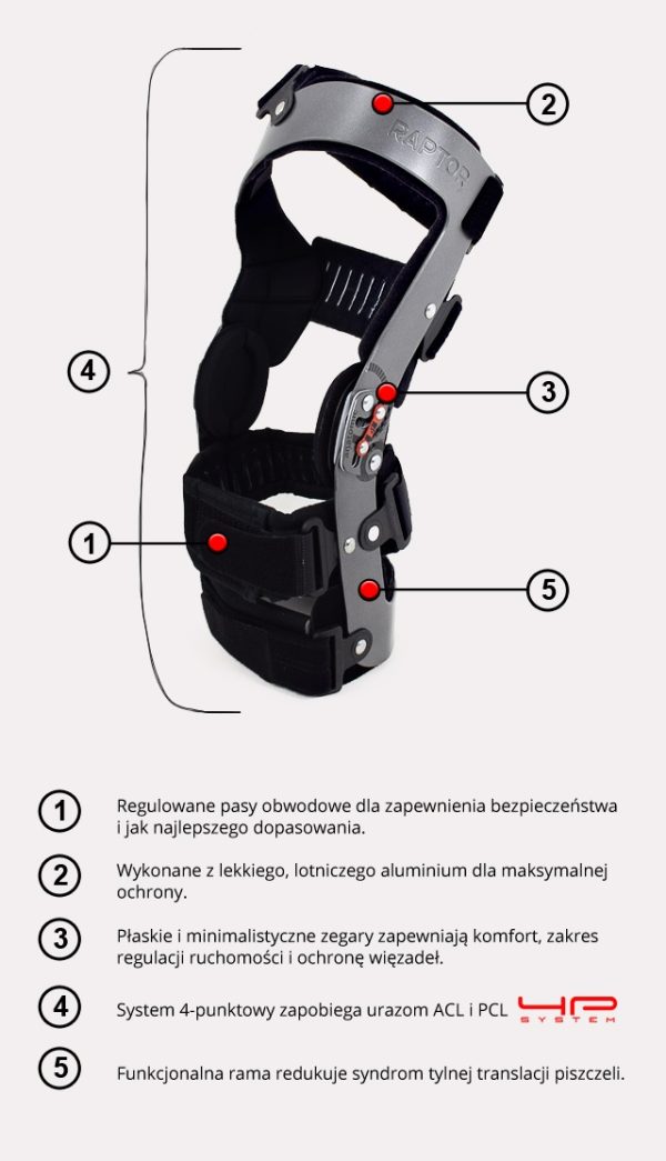 Knee brace with angle adjustment RAPTOR/2RA - Image 4