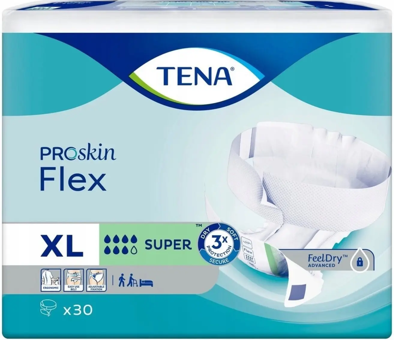 Tena Pieluchomajtki Flex Proskin Super X-Large - obrazek 1