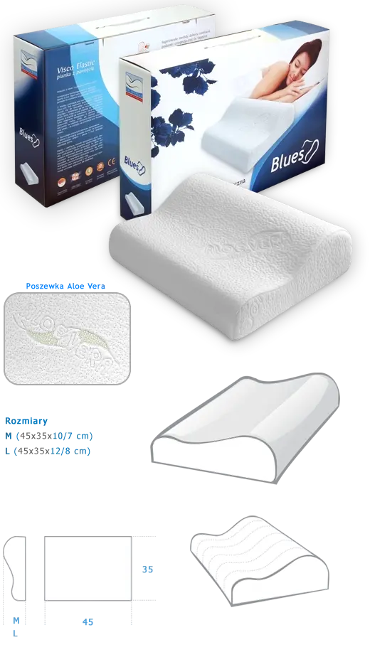 Blues orthopedic pillow - Image 1