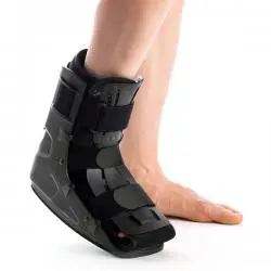 Ankle brace short marching shoe with pneumatic stabilization