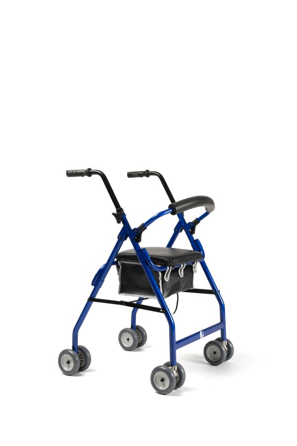 Four-wheel aluminium walker Cadeo