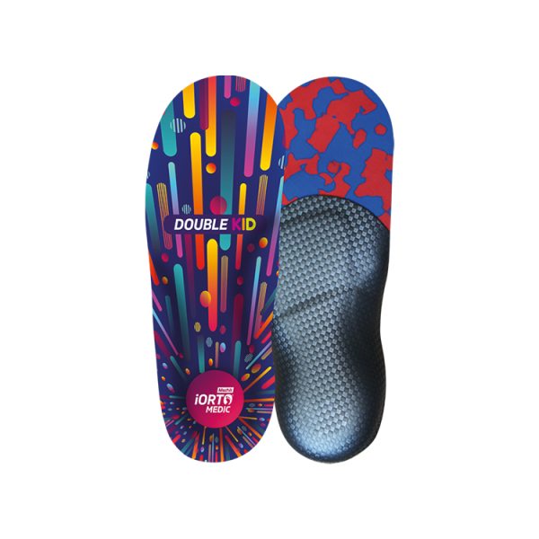 Double Kid supination and pronation iOrto Medic Mazbit insoles for children