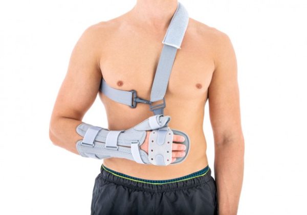 Wrist brace long open hand and forearm AM-OSN-L-02