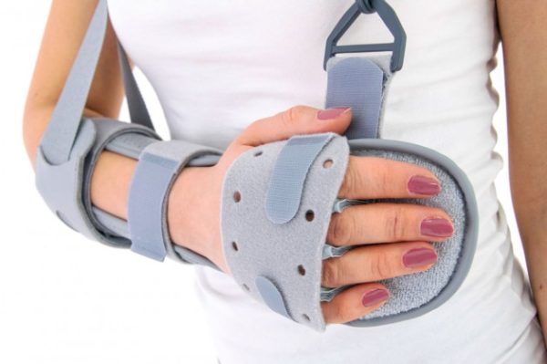 Wrist and forearm orthosis with hand shot AM-SN-LM