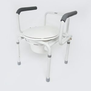 Toilet chair with sanitary container STACY