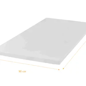 QMED Memory Mattress Topper Profilowany materac nawierzchniowy PREMIUM 90x200x4 cm - obrazek 3