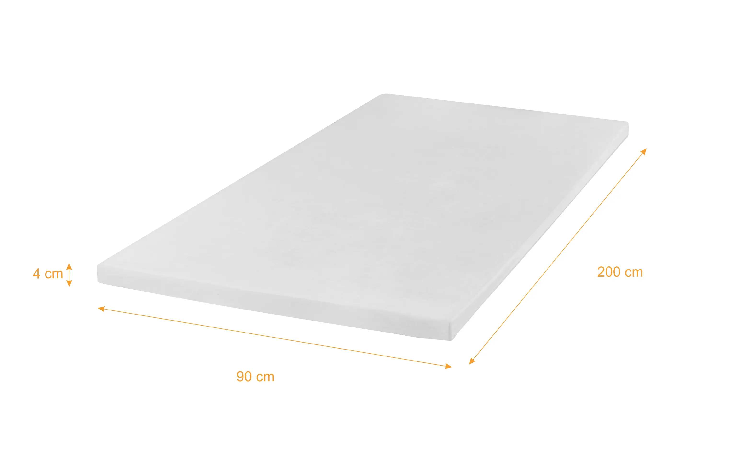 Top mattress - Memory Mattress Topper 90x200x4 cm - Image 1