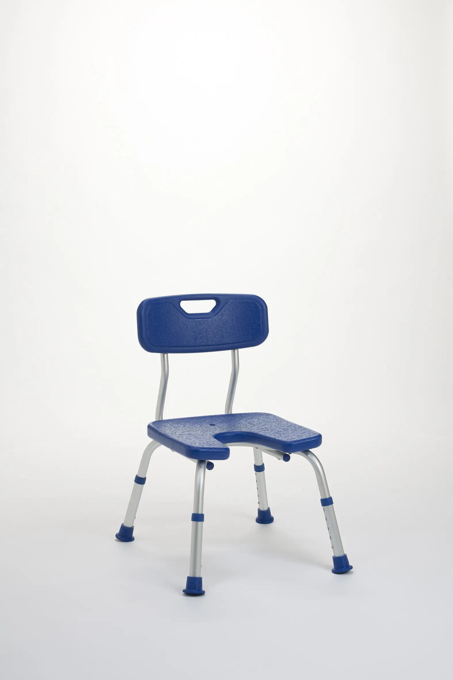 Shower stool with indentation and backrest Melbourne - Image 1