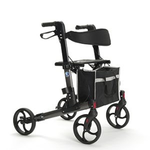 four-wheel aluminium walker Quava