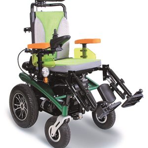 Electric wheelchair scrubby