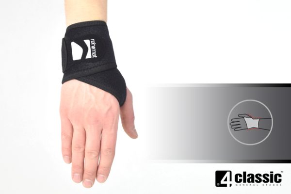 Universal wrist brace with thumb hole U-SN