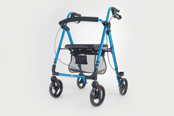 Four-wheel aluminium walker Eco plus - Image 3
